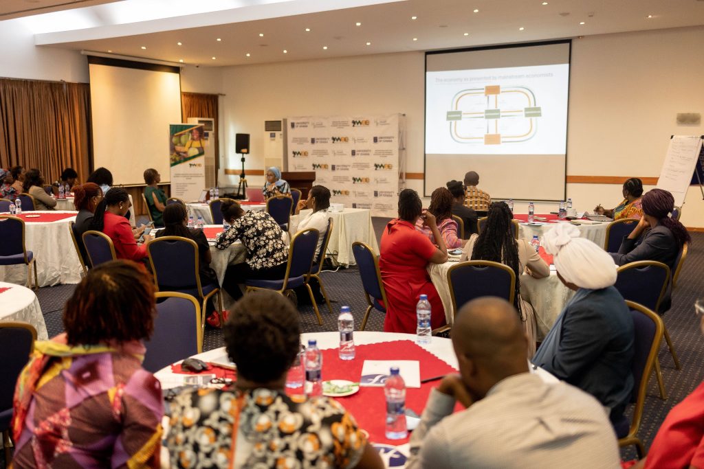 Professor Abena Oduro leading the session on 'Understanding the Economy and Economic Policymaking from a Gender Perspective'