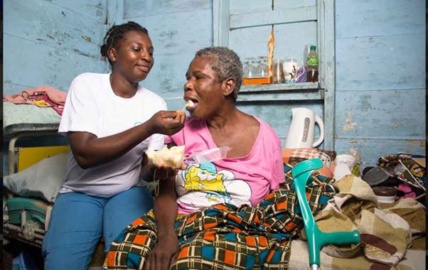 Care extends across the life course, shaping the time and conditions under which women participate in economic life. Photo: Care for Aged Outreach – Ghana (Care4Aged)